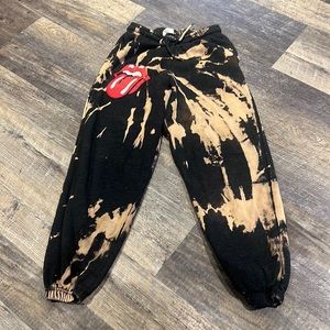 Bleach dyed sweatpants
